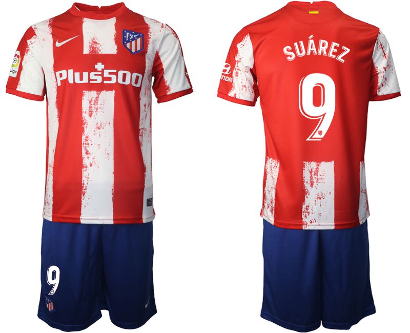Men 2021-2022 Club Atletico Madrid home red #9 Nike Soccer Jerseys